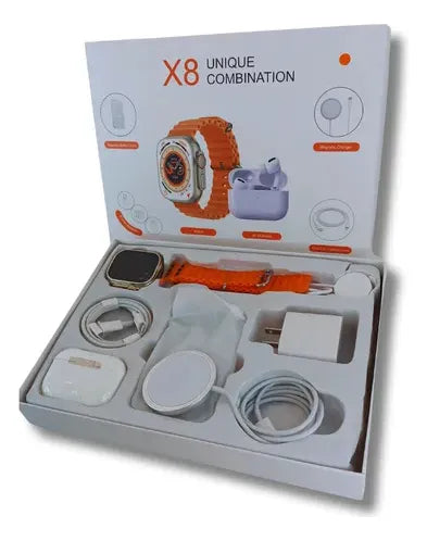 Combo Reloj Watch X8 Ultra + Audifonos